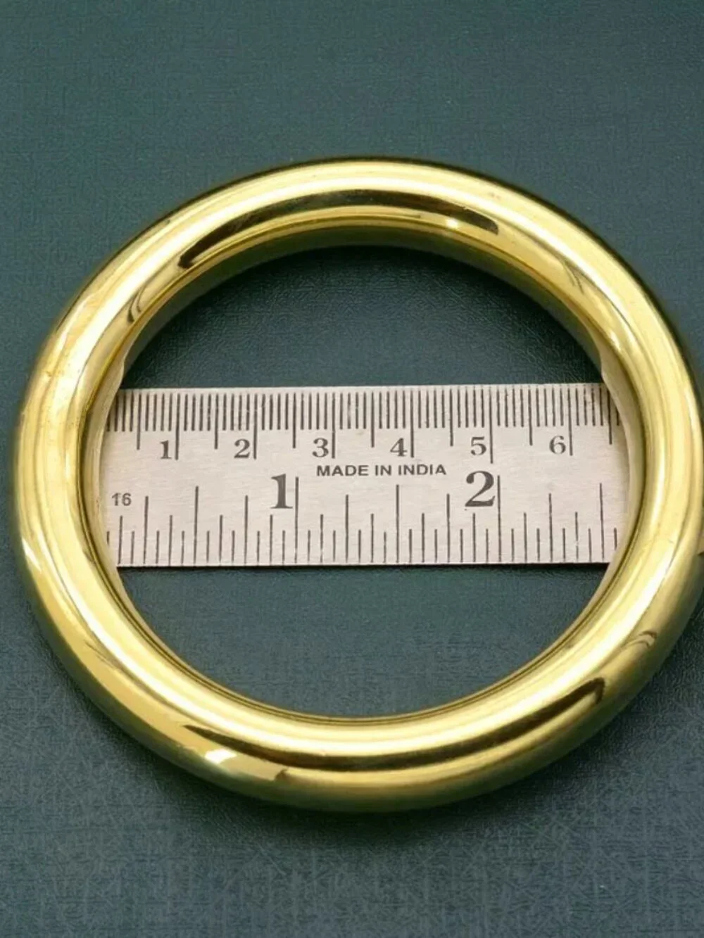 Timeless Elegance: Polished Chunky Gold Bangle Bracelet – Wrist 8.25 to 8.75
